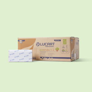 Lucart V-gevouwen ongebleekt handdoekpapier