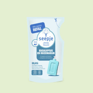 Navulling Seepje Handzeep Eucalyptus Rozemarijn